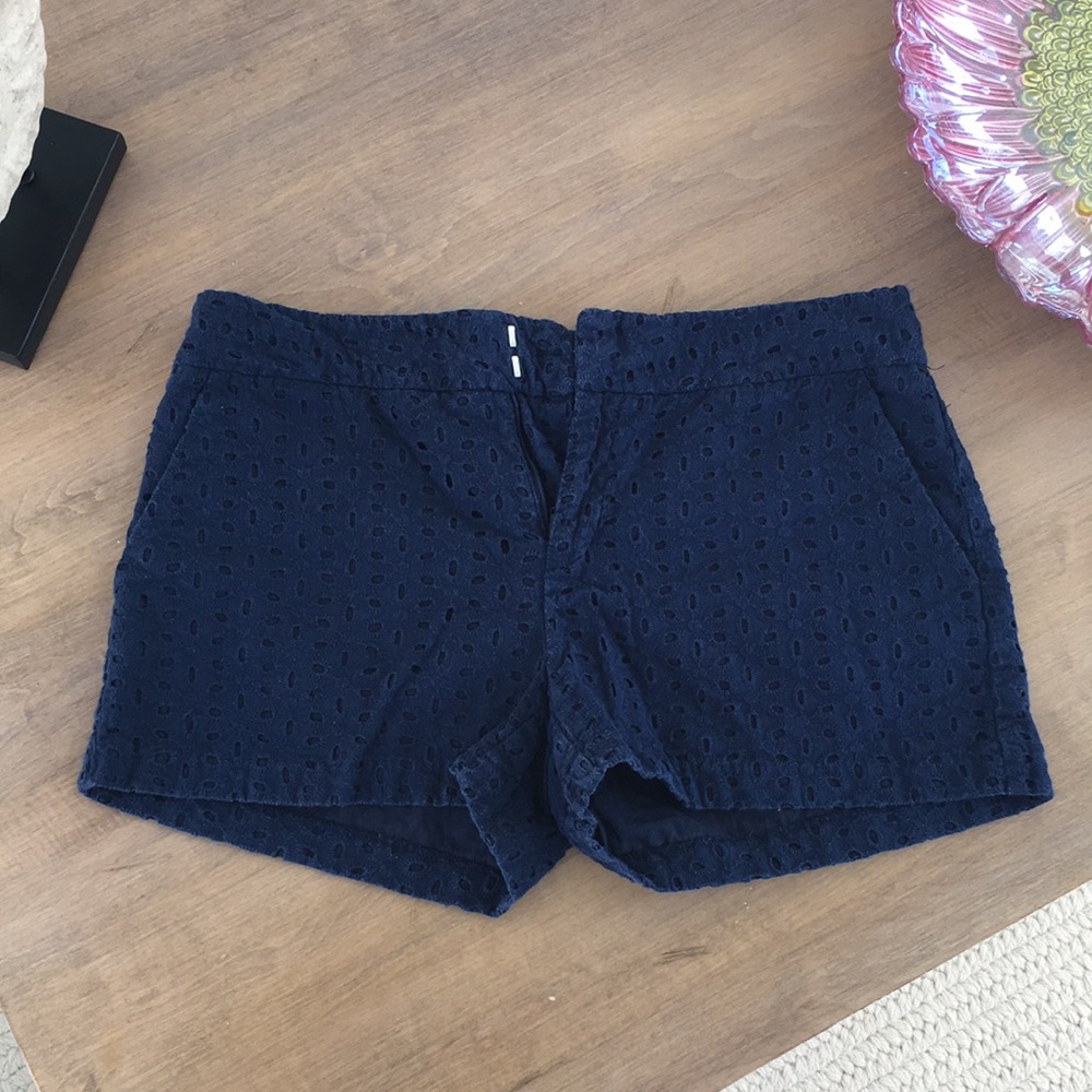 Navy Cotton Shorts